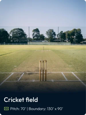 Cricket field